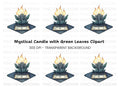 Mystical Candle Clipart Bundle
