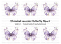 Butterfly Floral Wings Clipart Bundle
