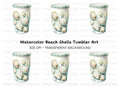 Underwater Seashells Tumbler Clipart Bundle