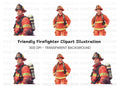 Brave Firefighter Clipart Bundle