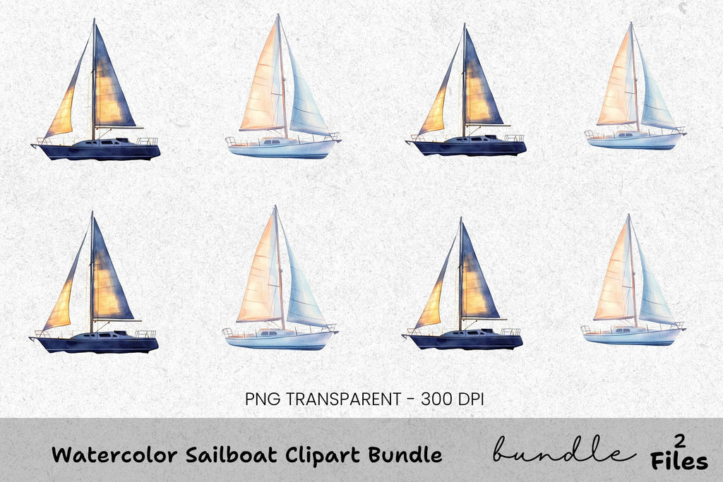 Sailboat Clipart Bundle