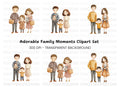 Diverse Family Moments Clipart Bundle