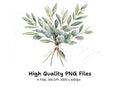 Eucalyptus Olive Bouquets Clipart Bundle