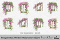 Bougainvillea Window Clipart Bundle