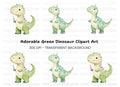 Cute Dinosaur Birthday Party Clipart Bundle