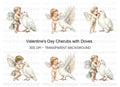 Cute Cherubs and Doves Clipart Bundle