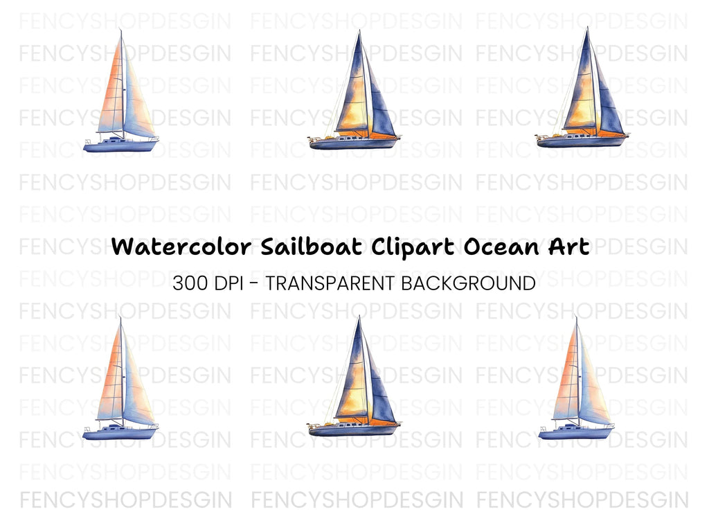 Sailboat Clipart Bundle