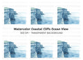 Ocean Cliff Clipart Bundle