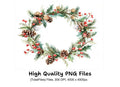 Christmas Wreaths Clipart Bundle