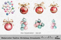 Festive Christmas Ornaments Clipart Bundle