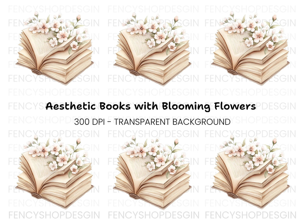 Blossom Book Clipart Bundle