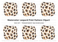 Seamless Leopard Pattern Clipart Bundle