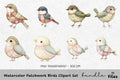 Patchwork Birds Clipart Bundle