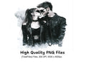 Gothic Romance Couple Clipart Bundle