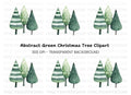 Winter Forest Tree Clipart Bundle