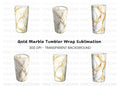Gold Marble Tumbler Clipart Bundle