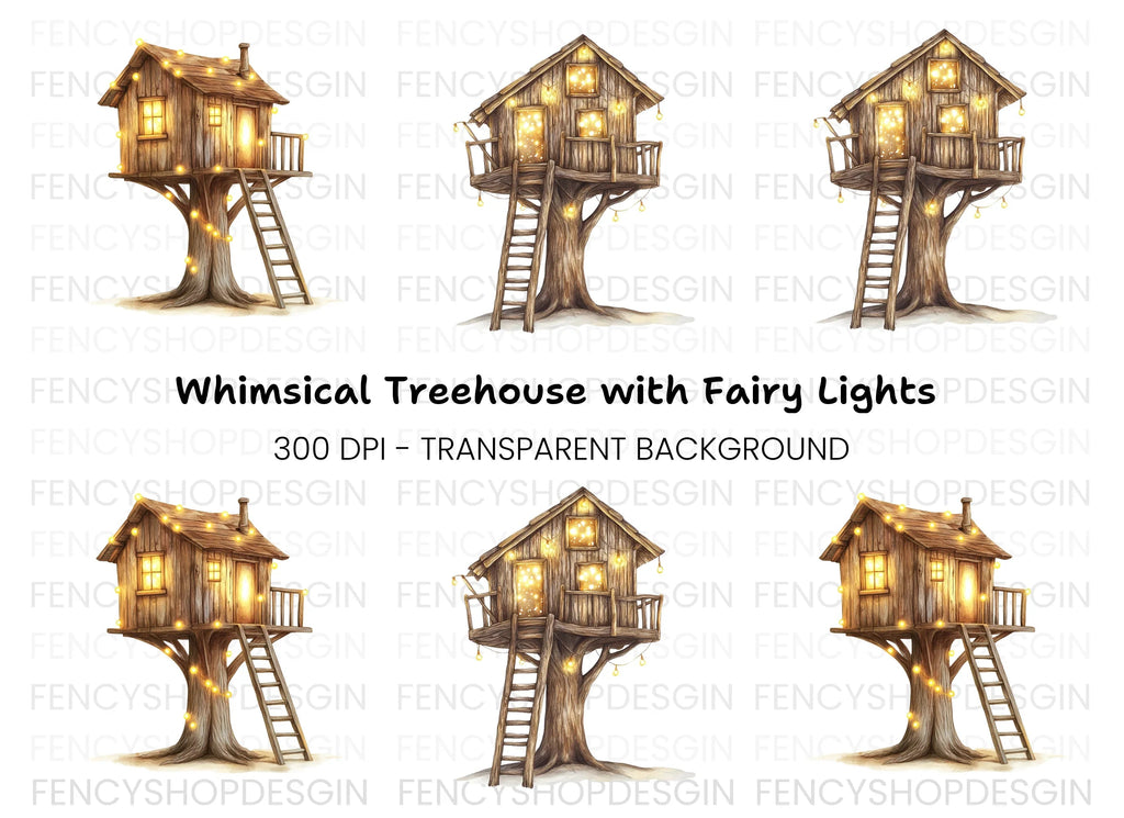 Enchanted Treehouse Clipart Bundle