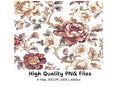 Vintage Floral Pattern Clipart Bundle