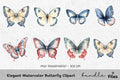 Elegant Butterfly Clipart Bundle