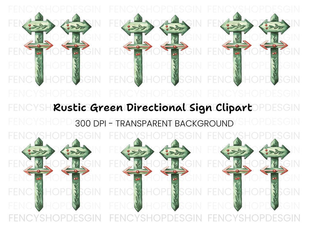 Holiday Arrow Signs Clipart Bundle