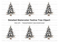 Detailed Pine Tree Clipart Bundle
