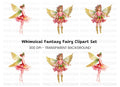 Elegant Christmas Fairy Clipart Bundle
