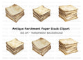 Vintage Stacks Clipart Bundle