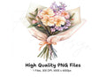 Elegant Flower Bouquet Clipart Bundle