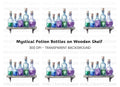 Magical Potion Bottles Clipart Bundle