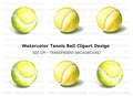 Tennis Ball Clipart Bundle
