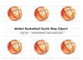 Basketball Earth Clipart Bundle