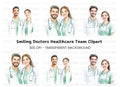 Smiling Medical Professionals Clipart Bundle