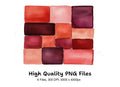 Abstract Red Shapes Clipart Bundle