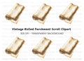 Vintage Scroll Clipart Bundle