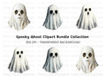 Spooky Ghost Trio Clipart Bundle