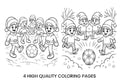 Christmas Elf Soccer Fun Coloring Books