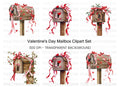 Valentine's Day Mailbox Clipart Bundle