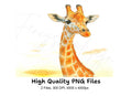 Giraffe Head Clipart Bundle