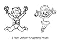 Happy Kids with Bells Coloring Books