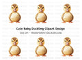 Cute Baby Duckling Clipart Bundle
