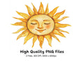 Sun Faces Clipart Bundle
