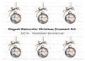 Sparkling Christmas Bauble Clipart Bundle
