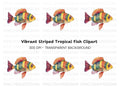 Vibrant Tropical Fish Clipart Bundle