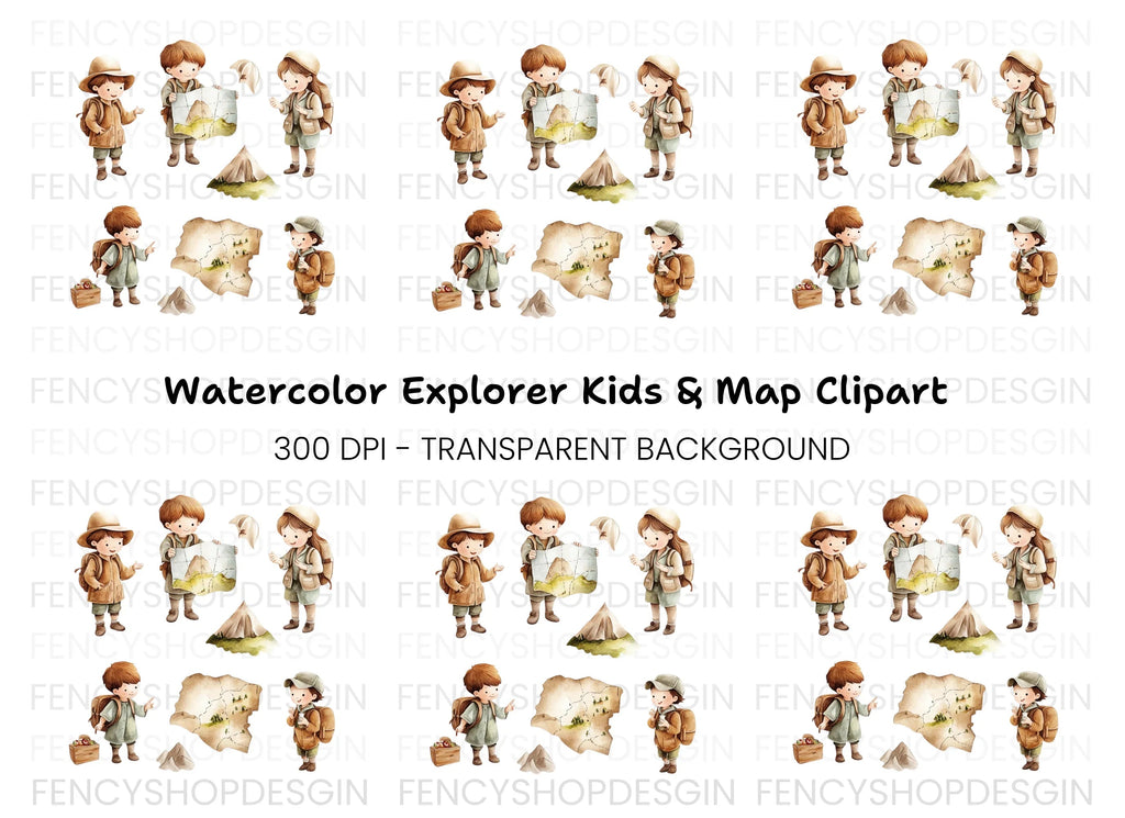 Kids Adventure Clipart Bundle