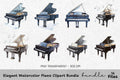 Elegant Piano Clipart Bundle