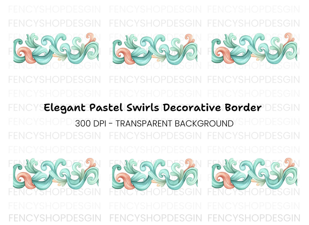 Elegant Swirls Clipart Bundle