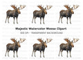 Majestic Moose Clipart Bundle