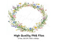 Wildflower Wreaths Clipart Bundle