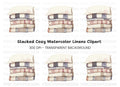 Cozy Stacked Quilts Clipart Bundle