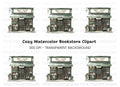 Charming Vintage Bookstore Clipart Bundle